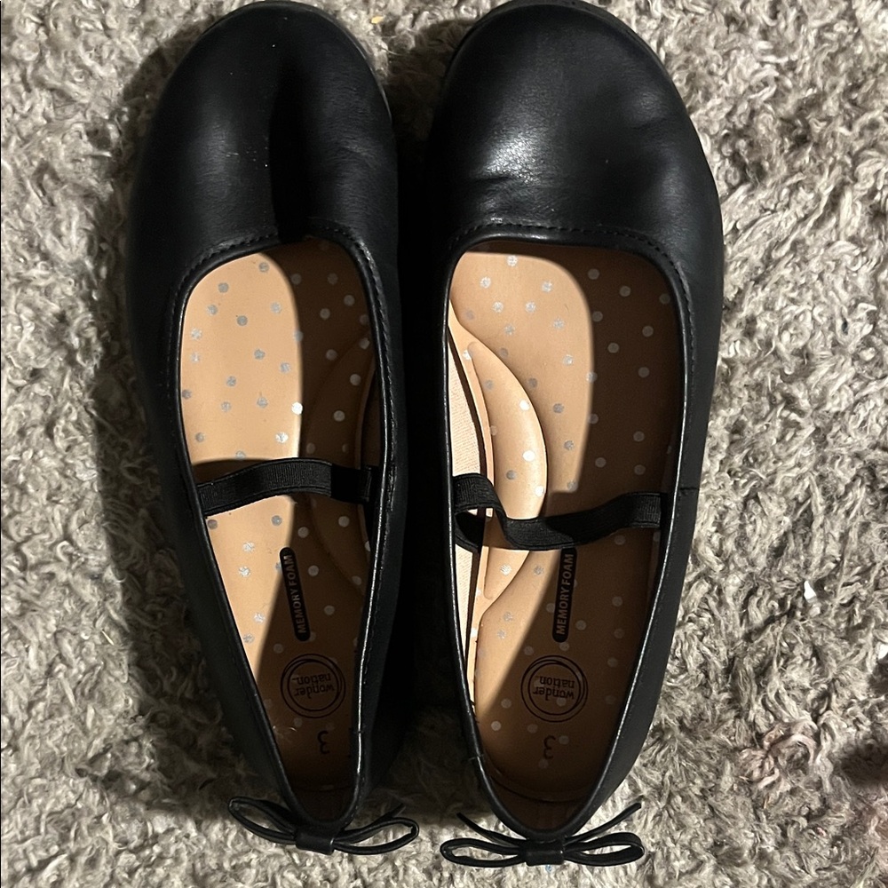 Wonder Nation Black Ballet Flats